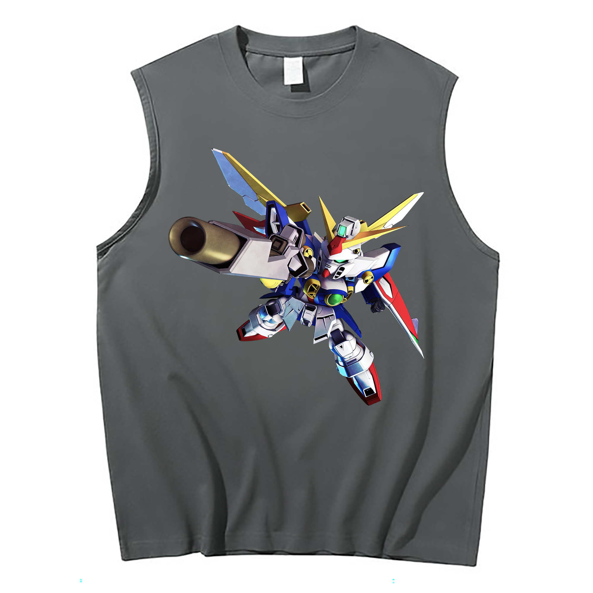 （画像用） 機動戦士ガンダム Mobile Suit Gundam コットン100％タンクトップ（フロントプリント）